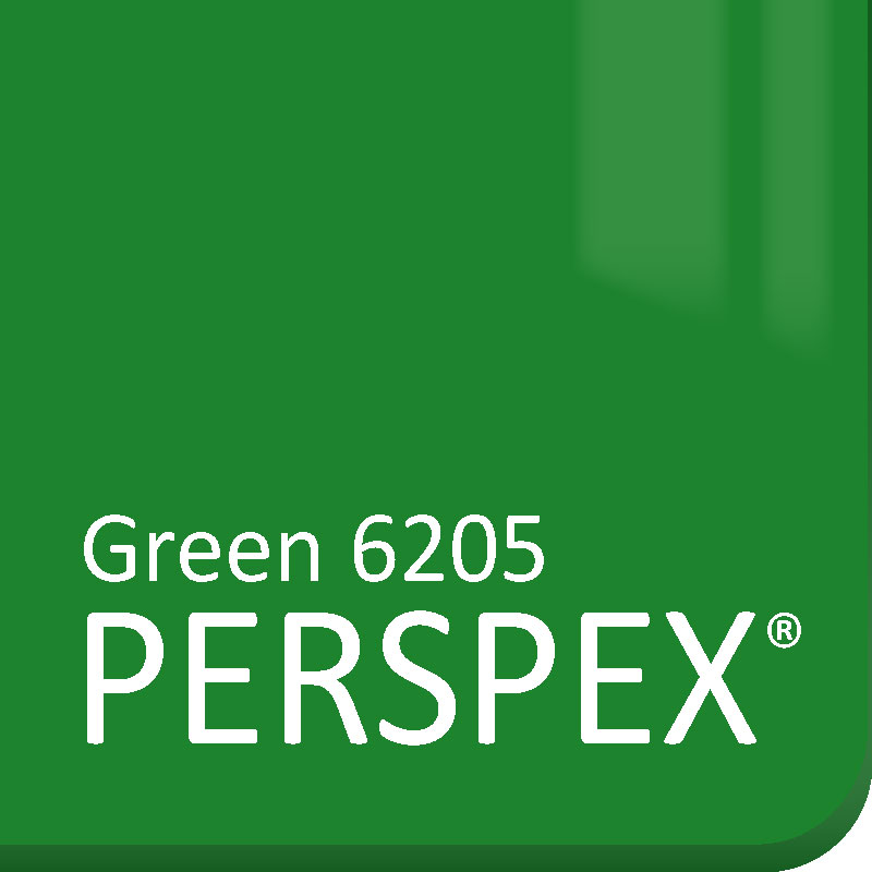 Green 6205 Perspex