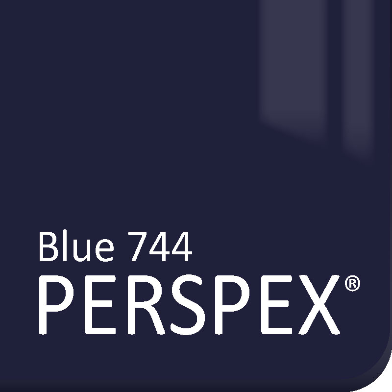 Blue Perspex 744