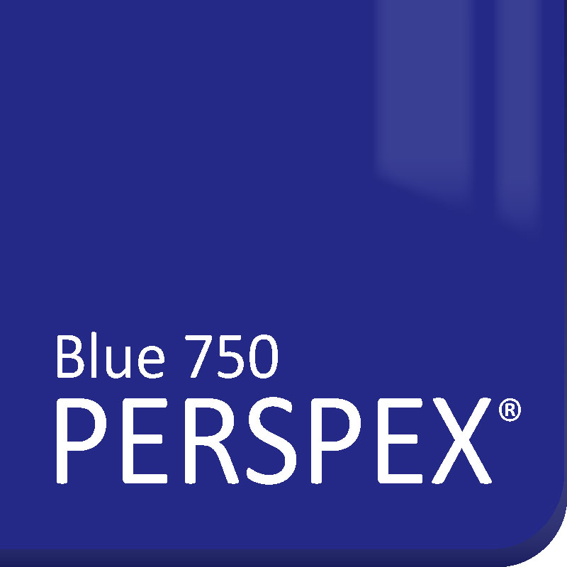 Blue 750 Perspex