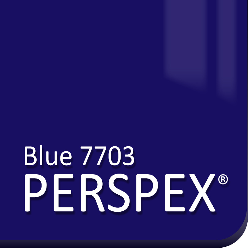 Blue 7703 Perspex