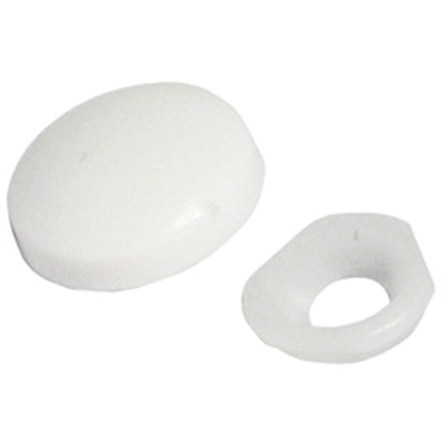 Pack of 4 White Anti Crack Screw Covers