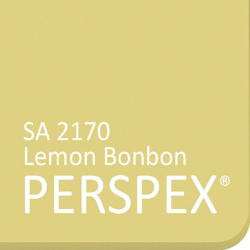 Lemon Bonbon Matt Frost Perspex Sheet, Disc, Shape Cut To Size
