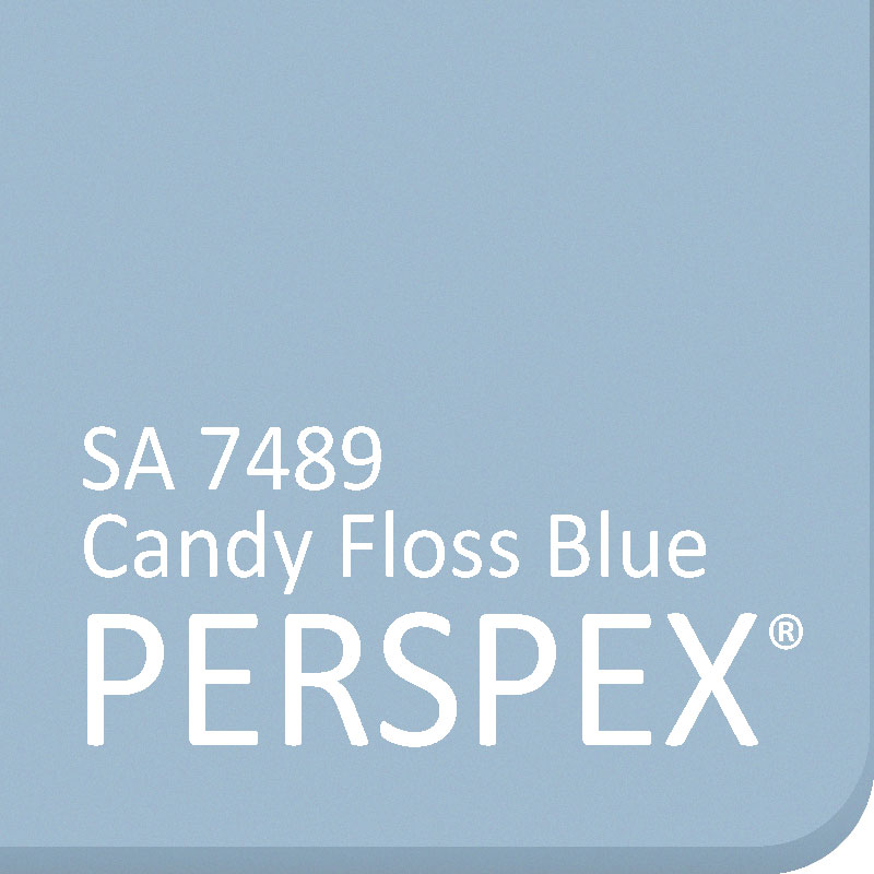 Candy Floss Blue SA 7489 Frost Perspex