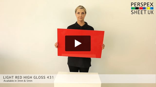 Red Gloss Perspex® Sheet 431