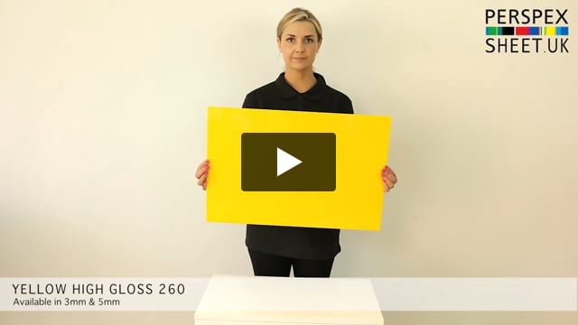 Yellow Gloss Perspex® Sheet 260