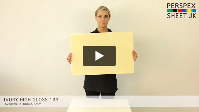 Ivory Gloss Perspex® Sheet 133
