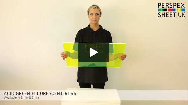 Acid Green Fluorescent Perspex® 6T66